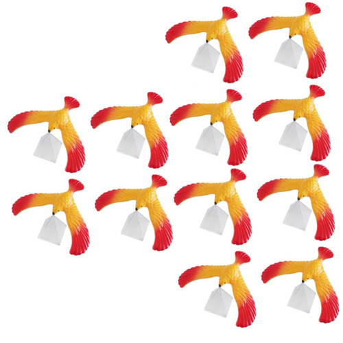 12 Pcs Puzzle Balance Eagle Brain Toy Small Bird Toys Early Learning Toys Kids Decompression Toy Birds Toys Understanding Gravity Toy Balance Toy Gravity Bird Stress Reliever Child