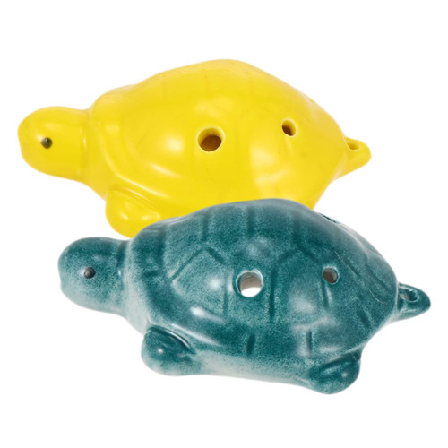 Toyvian 2pcs 6 Little Turtle Ocarina Fruit Shaped Ocarina Animal Ocarina Kids Ocarina Toy Six Hole Ocarina Ceramic 6 Holes Ocarina Small Ocarina Stl Ocarina Child Ceramics Major Gift