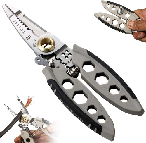 Wire Stripper Multitool Wire Stripper Multitool, Wire Stripper Tool, Wire Stripers Tools, Wire Cutter Stripper - Professional Tool Gift, Wire Strippers And Crimping Tool Multi-Purpose (1PCS)