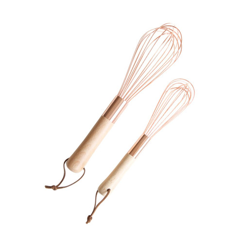 2pcs Mini Egg Beater Egg Kitchen Gadget Hand Egg Coffee Cream Mixer Coffee Stirrers Sauce Gravy Whisk Hand Whisk Balloon Hand Blenders Coffee Blender Tool Wooden Stainless Steel