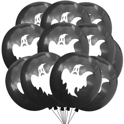 Ghost Balloons 12 Inch Halloween Balloons for Halloween-Themed Party Birthday Party Supplies Decorations Halloween Party Decorations Balloons Party Sets-10PCS