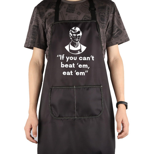 TOBGBE True Crime Junkie Merchandise Crime Show Junkie Apron Serial Killer Gift True Crime Dahmer Bumper Apron (Eat Them Apron)