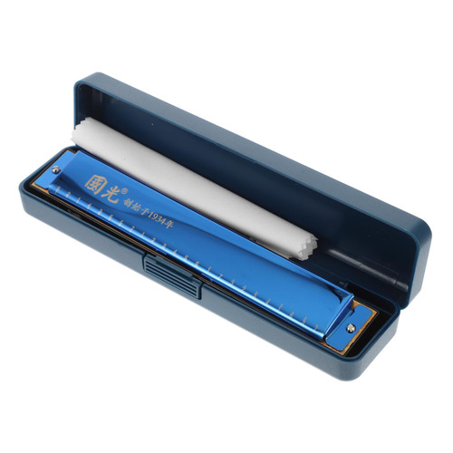 ERINGOGO 1pc 24 Harmonica 24 Hole c Key Portable Harmonica 24- Hole Harmonica Key of Harmonica for Musical Instrument 24 Holes Harmonica Chromatic Harmonicas Child Chromatic Scale Note