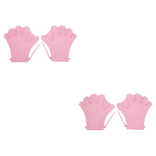 GANAZONO 2 Pairs Swimming Gloves Hand Muffs for Men Water Exercise Swim Gloves for Water Aerobics Gloves Hand Webbed Aquatic Fitness Water Resistance Swim Gear Diving Paddle Miss