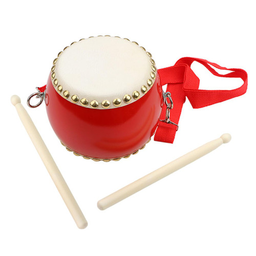 ERINGOGO 1 Set Children's Drum Toys Percussion Drum Musical Education Toy Chinese Drum Music Education Toy Percussion Instrument Toy Drum Sticks Music Instrument Snare Drum Wooden Puzzle