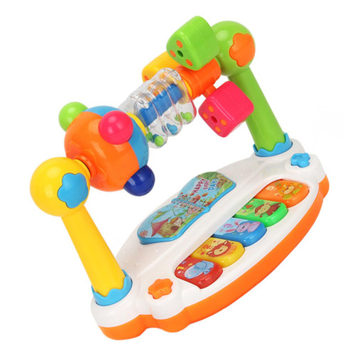 1pc Baby Music Piano Toddler Piano Toy Musical Instruments Plaything Toy Electric Piano Toy Baby Musical Toys Baby Educational Toys Kids Musical Toys Keyboard Plastic Shine Infant