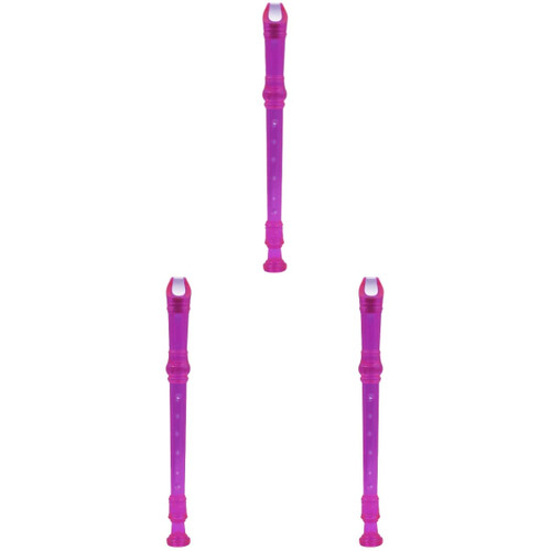 ERINGOGO 3pcs 8 Kids Recorder Instrument 8 Hole Clarinet Kids Flute Abs 8 Hole Vertical Flute 8- Hole Flute Soprano Recorder Descant Recorder Music Flute Multicolor Wood Child Purple