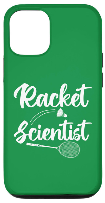 iPhone 12/12 Pro Racket Scientist Badminton Player Shuttlecock Bird Case