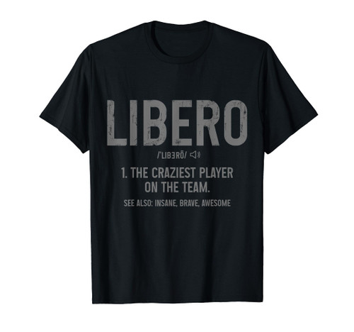 Volleyball Libero Definition Vintage Beach Volleyball Player T-Shirt