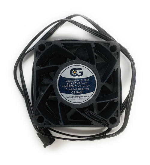 Coolerguys 12vDC Waterproof IP67 Fan (Medium Speed, 60x25mm)