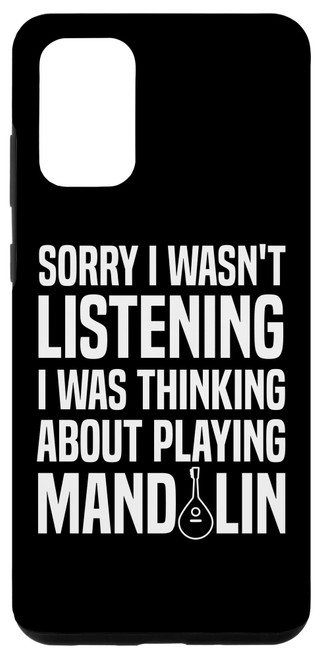 Galaxy S20+ Thinking About Playing Mandolin Bluegrass Case Galaxy S20+ Thinking About Playing Mandolin Bluegrass Case