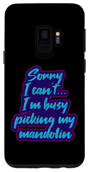 Galaxy S9 Busy Picking my Mandolin Musician Music Note Case