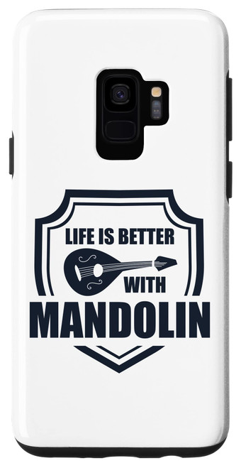 Galaxy S9 Life With Mandolin Music Notes Bluegrass Musician Case Galaxy S9 Life With Mandolin Music Notes Bluegrass Musician Case
