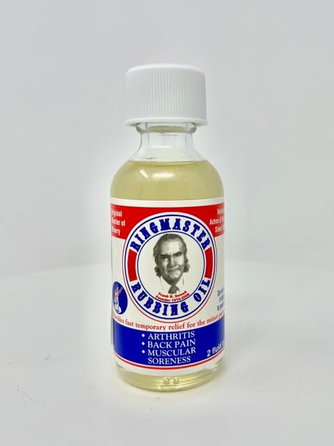 Ringmaster Rubbing Oil Pain Relief Since 1950 Made in USA for Arthritis, Rheumatism, Gout, Muscular Joint Soreness