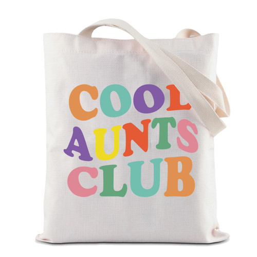 ZJXHPO Auntie Tote Bag Best Aunt Ever Reusable Shopping Bag Cool Aunts Club Handbag Auntie To Be Gift New Aunt Shoulder Bag (Aunts Club Tote) ZJXHPO Auntie Tote Bag Best Aunt Ever Reusable Shopping Bag Cool Aunts Club Handbag Auntie To Be Gift New Aunt Shoulder Bag (Aunts Club Tote)