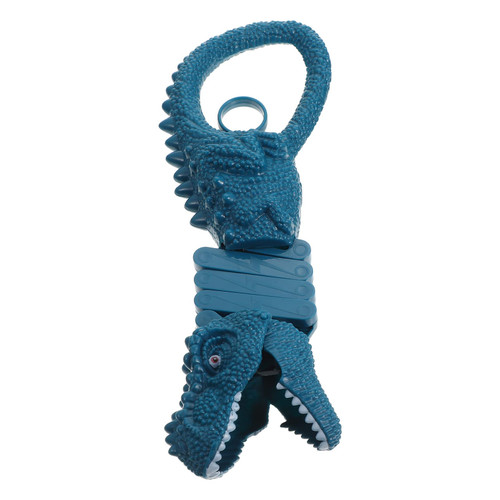 NUOBESTY Dinosaur Robot Hand Grabber Retractable Dinosaur Robotic Arm Reacher Grab Claw Dinosaur Robot Arm Claw Grabber (Blue)