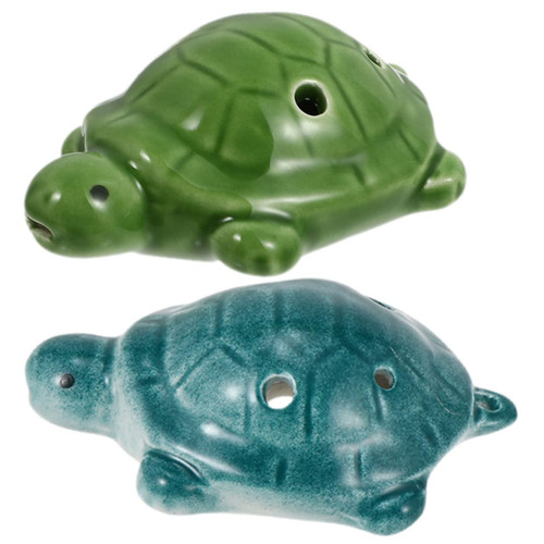 SUPVOX 2pcs 6 Little Turtle Ocarina Vessel Flute Digeridu Ocarina of Time Ocarina Whistle Beginners Ocarina Small Ocarina Strawberry Ocarina Six Hole Ocarina Gift Portable Ceramics Child