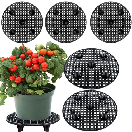 6 Pack Pot Elevator for Plants , 12 Inch Heavy Duty Plant Riser for Pots Indoor , Outdoor Plant Stands for Patio Flower Pot ,Plant Pot Feet Outdoor Planters,Patio & Deck Floor Protector