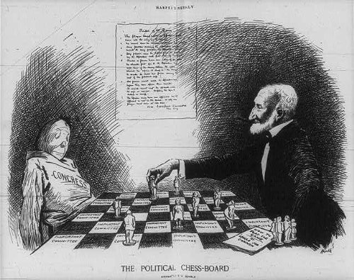 HistoricalFindings Photo: The Political Chess Board,Joseph Cannon Playing Chess,Committee,Freak,1910