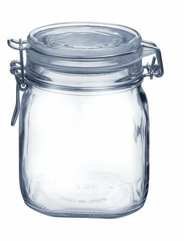 Bormioli Rocco SYNCHKG009319 B0727PL21D Fido Glass Canning Jar Italian.75 Clear