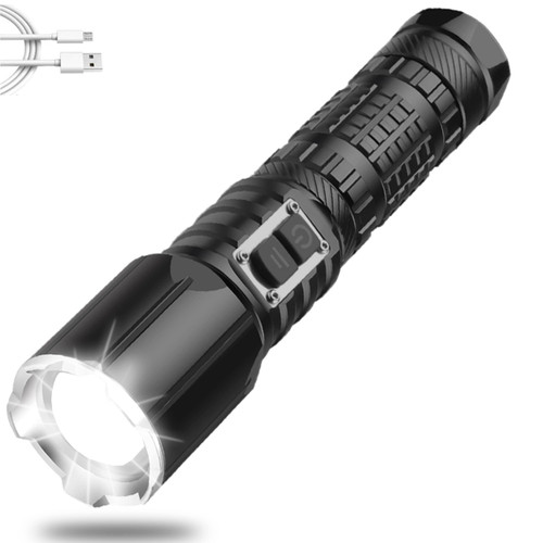 LUXNOVAQ LED Tactical Flashlight, Super Bright High Lumen LED Flashlights Portable Outdoor Water Resistant Torch Light Zoomable Flashlight with 5 Light Modes LUXNOVAQ LED Tactical Flashlight, Super Bright High Lumen LED Flashlights Portable Outdoor Water Resistant Torch Light Zoomable Flashlight with 5 Light Modes