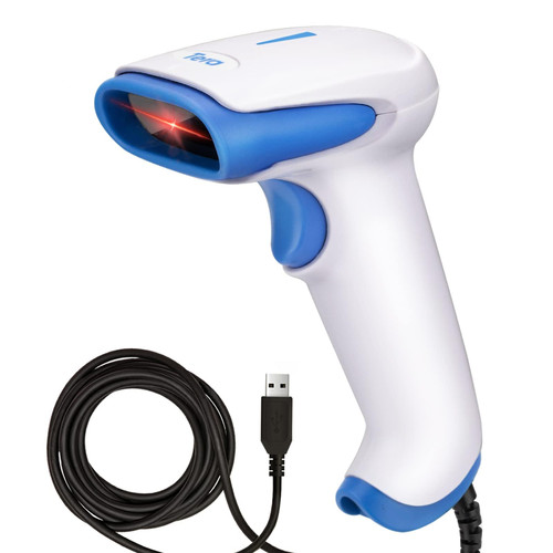 Tera 1D Wired CCD Barcode Scanner: No Laser - Eye Safe CCD Screen Scan Handheld Bar Code Reader USB Linear Bar Code Scanner Fast and Precise Scan Plug and Play for Payment Pos Model 1500C