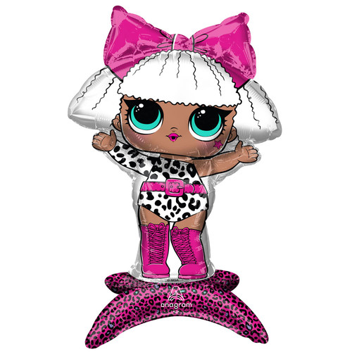 Anagram/MD 23" LOL Surprise Diva Birthday Party Decoration Supply Mylar Foil Air-Fill Balloon