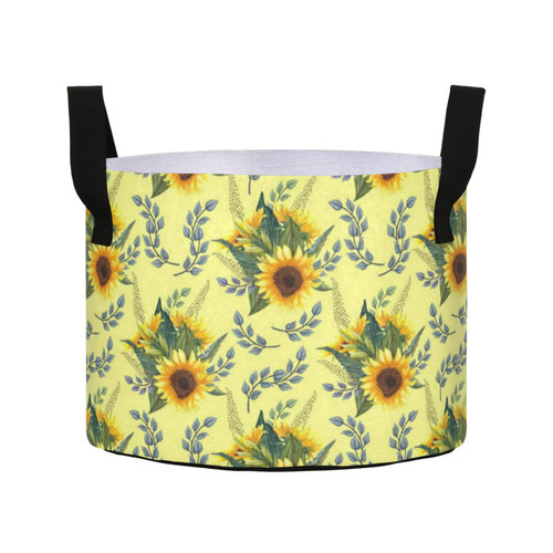 Sunflower Grow Bags 7 Gallon Fabric Pots with Handles Heavy Duty Pots for Plants Thickened Nonwoven Aeration Plant Grow Bag for Potato Tomato Fruits Flowers Garden