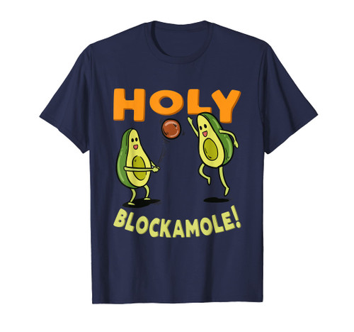 Holy Blockamole Avocado Beach Volleyball Player Vegan Veggie T-Shirt Holy Blockamole Avocado Beach Volleyball Player Vegan Veggie T-Shirt