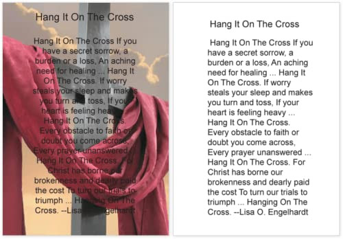 Thelma's Shop "Hang It On The Cross" Religious Bookmarks - Easter Bookmarks Prayer Cards - Religious Gifts -Thick with Glossy Finish 2.75" x 3.5" (Pack of 50)
