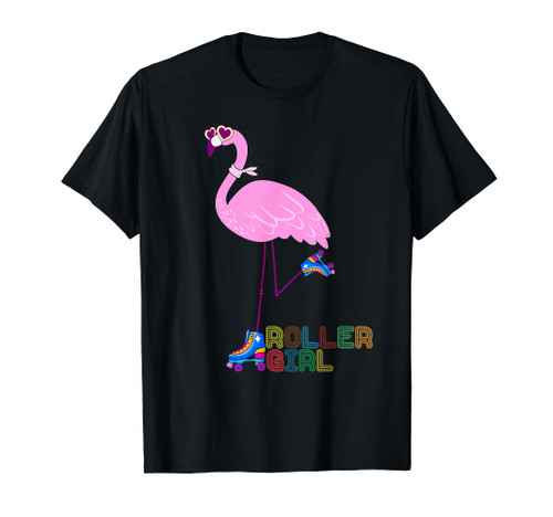 Skate Flamingo Roller Skating Flamingo Roller Skater T-Shirt