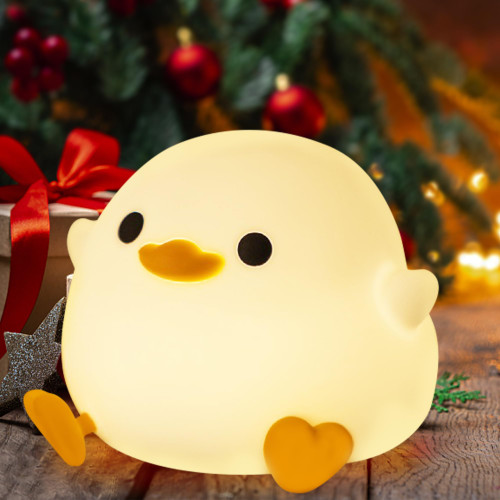 Anywin DoDo Duck Night Light, Cute Silicone Duck Lamp, Dimmable Nursery Nightlight, Rechargeable LED Bedside Lamp with 20 Minutes Timer & Tap Control Gifts to Boys Girls Women