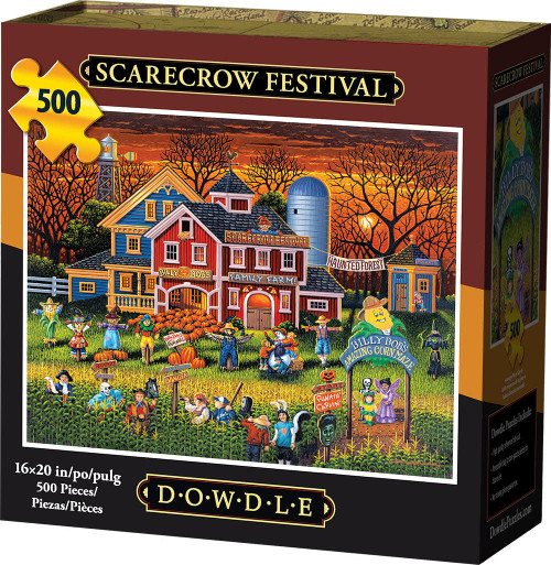 Dowdle Jigsaw Puzzle - Scarecrow Festival - 500 Piece