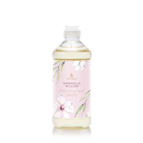 Thymes Magnolia Willow Dishwashing Liquid Soap - Eco Friendly Dish Soap Liquid for Dish Washing - Household Cleaning Supplies - 16 fl oz