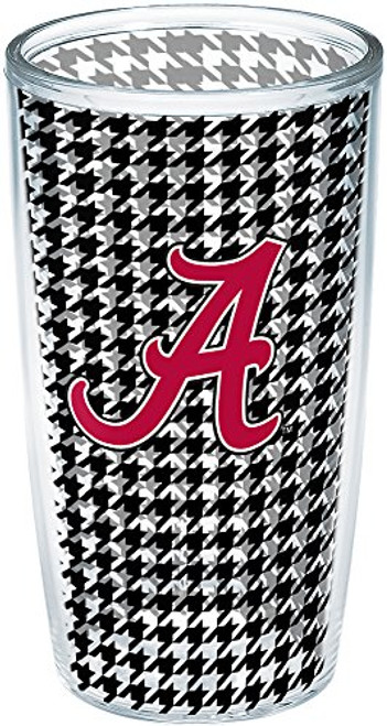 Tervis 1194729 Alabama Crimson Tide Houndstooth Insulated Tumbler with Wrap, 16oz, Clear Tervis 1194729 Alabama Crimson Tide Houndstooth Insulated Tumbler with Wrap, 16oz, Clear