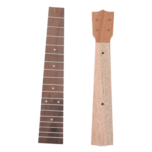 ERINGOGO 1 Set Ukulele Neck Fingerboard Wood Ukulele Guitar Neck Wood Fretboard Rosewood Guitar Neck Replacement Guitar Neck Guitar Fingerboard Maple Ukulele Fingerboard Accessories Blank