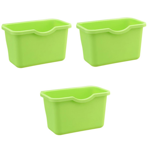 Zerodeko 3pcs Litter Trash Can Garbage Pail Waste Basket for Kitchen Trash Bin Trash Cans Garbage Can Carcans for Trash Litter Pail Trashcans Storage Supplies Hanging