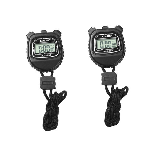 INOOMP 2 Pcs Multi-Function Stopwatch Countdown Digital Stopwatch Electronic Stopwatch Timer Digital Kitchen Timer Stop Watch Kids Watches Training Stopwatch Handheld Student Abs