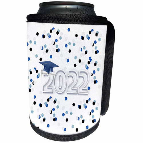 3dRose Image of Graduation Cap and Diploma on 2022,... - Can Cooler Bottle Wrap (cc_354197_1)