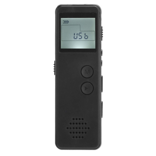 Mini Portable Digital Voice Recorder with MP3 Player, Intelligent Noise Reduction, Large Capacity Battery, Drive Free U Disk Function for Audio Sound Recording
