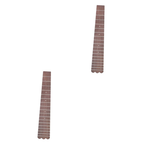 VICASKY 2pcs Ukulele Fingerboard Banjo Ukulele Guitar Neck Fretboard Baritone Ukulele Music Fret Ukulele Chord Chart Ukulele Fretboard Folk Guitar Fretboards Wood White Tone Replace