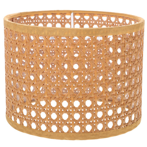 Housoutil Rattan Lamp Shade Handmade Small Boho Shades Replacement,Woven Lampshade for Pendant Light Floor Lamps Chandelier Wall Sconces Light Fixture
