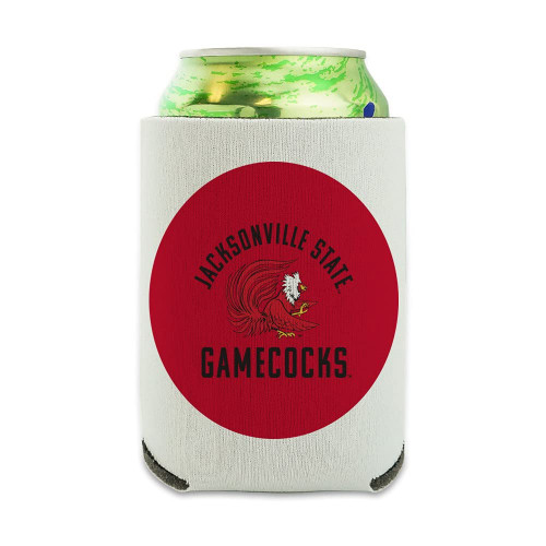 Jacksonville State University Gamecocks Can Cooler - Drink Sleeve Hugger Collapsible Insulator - Beverage Insulated Holder