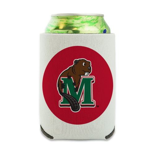 Minot State University Primary Logo Can Cooler - Drink Sleeve Hugger Collapsible Insulator - Beverage Insulated Holder