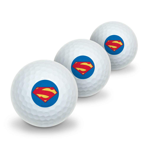 GRAPHICS & MORE Superman New 52 Shield Logo Novelty Golf Balls 3 Pack