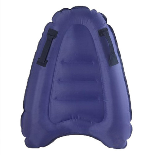 Tainrunse Inflatable Surf Body Board with Handles, Inflatable Surfboard Solid Color Swimming Floating Surfboard Surfing Swimming Summer Water Toy Blue
