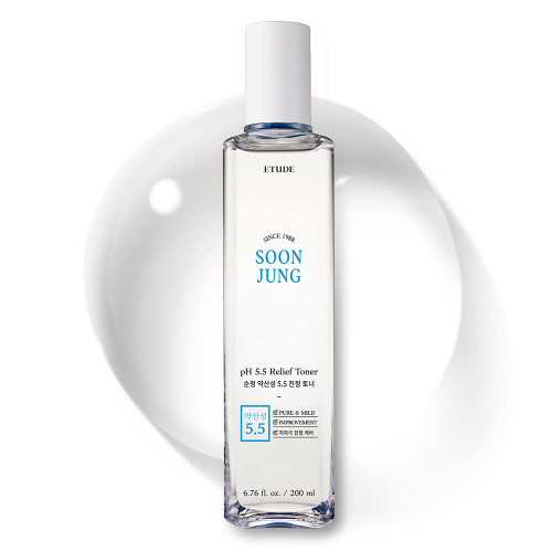 ETUDE House Soonjung pH5.5 Relief Toner 200ml (New Version) | Skin Care Solution | Low PH Toner for Sensitive Skin | Non-Comedogenic, Hypoallergenic & Fragrance Free Moisturizer for Face ETUDE House Soonjung pH5.5 Relief Toner 200ml (New Version) | Skin Care Solution | Low PH Toner for Sensitive Skin | Non-Comedogenic, Hypoallergenic & Fragrance Free Moisturizer for Face