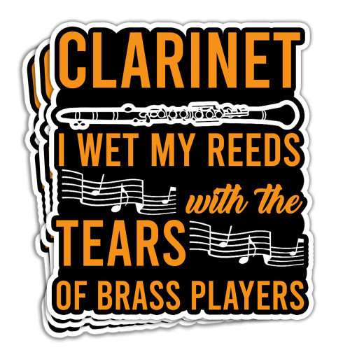 HUVITEE (3Pcs) Clarinet Stickers Marching Band Clarinet Stickers Funny Clarinet Player for Marching Band Members Gift Decoration Graphic Bumper Laptop Stickers 3x4 inch HUVITEE (3Pcs) Clarinet Stickers Marching Band Clarinet Stickers Funny Clarinet Player for Marching Band Members Gift Decoration Graphic Bumper Laptop Stickers 3x4 inch