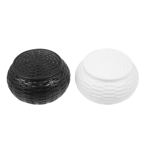 IMIKEYA 1 Pair Chess Box Plastic Go Chess Container Containers with Lids Organizer with Lid Chess Case Ornament Container Buttons Mini Chess Board Go Game Supplies Move Chess Simple White