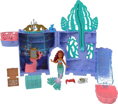 Mattel Disney the Little Mermaid Storytime Stackers Ariel's Grotto Playset, Stackable Dollhouse with Small Doll and 10 Accessories Mattel Disney the Little Mermaid Storytime Stackers Ariel's Grotto Playset, Stackable Dollhouse with Small Doll and 10 Accessories